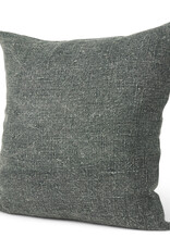 Jack Green Linen Square Decorative Pillow Cover, 22x22