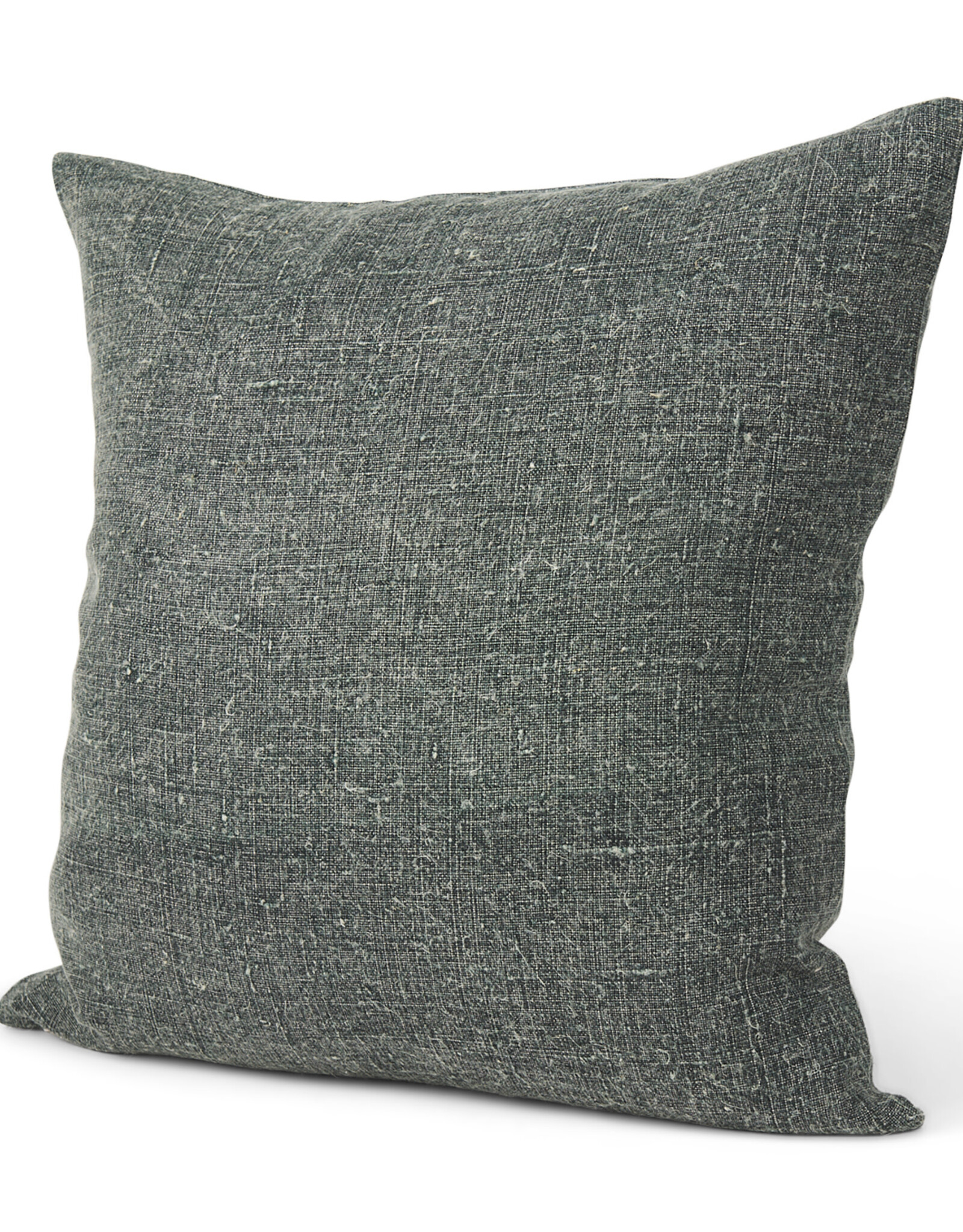 Jack Green Linen Square Decorative Pillow Cover, 22x22