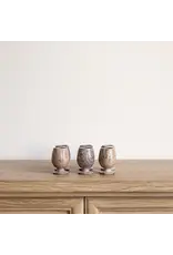 Brown Soapstone Shot Glasses Set of 6
