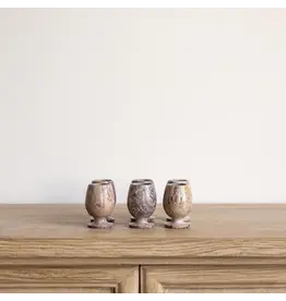 Brown Soapstone Shot Glasses Set of 6