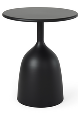 Talulla Matte Black Metal Accent Table