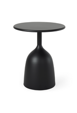 Talulla Matte Black Metal Accent Table