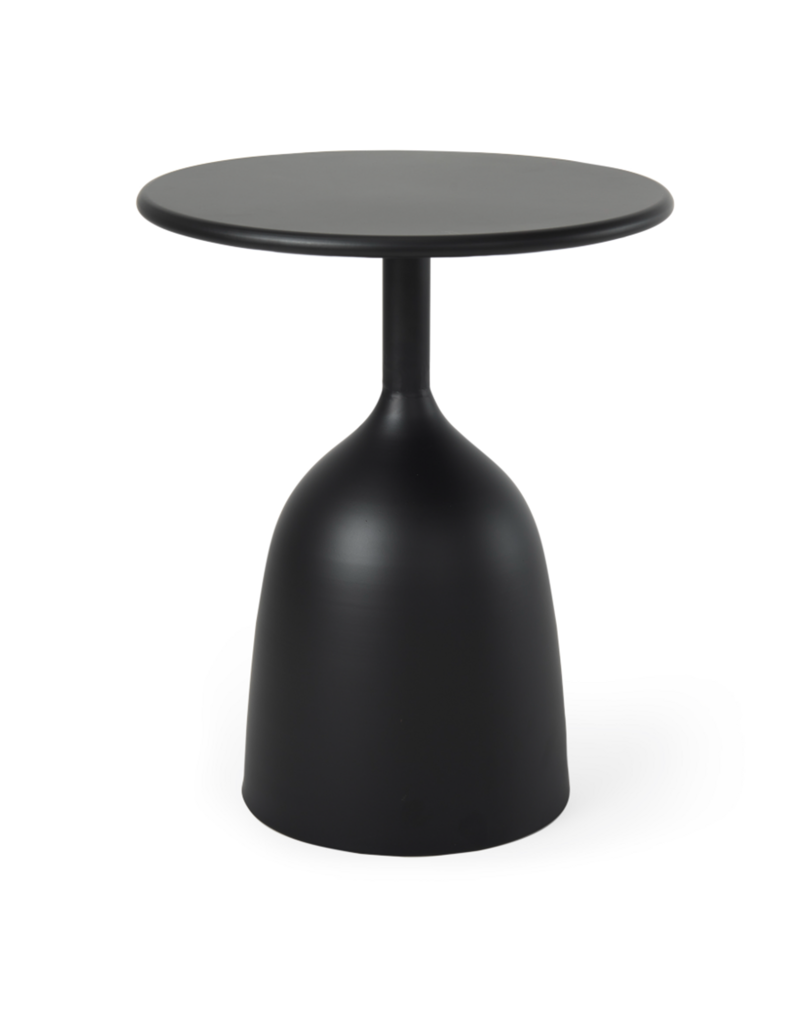Talulla Matte Black Metal Accent Table