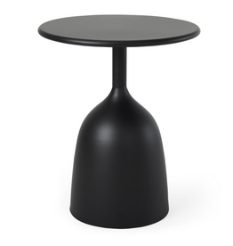 Talulla Matte Black Metal Accent Table