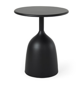 Talulla Matte Black Metal Accent Table