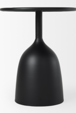 Talulla Matte Black Metal Accent Table