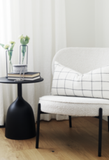 Talulla Matte Black Metal Accent Table