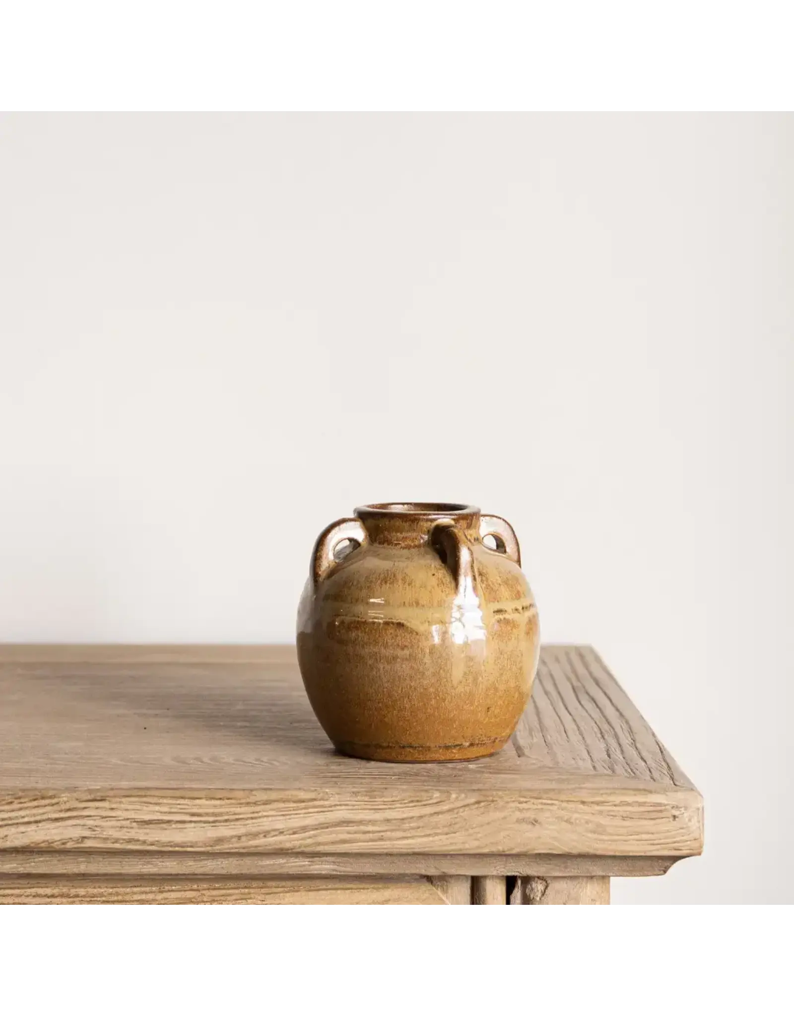 Chevalier Glazed Vase With Handles, Small