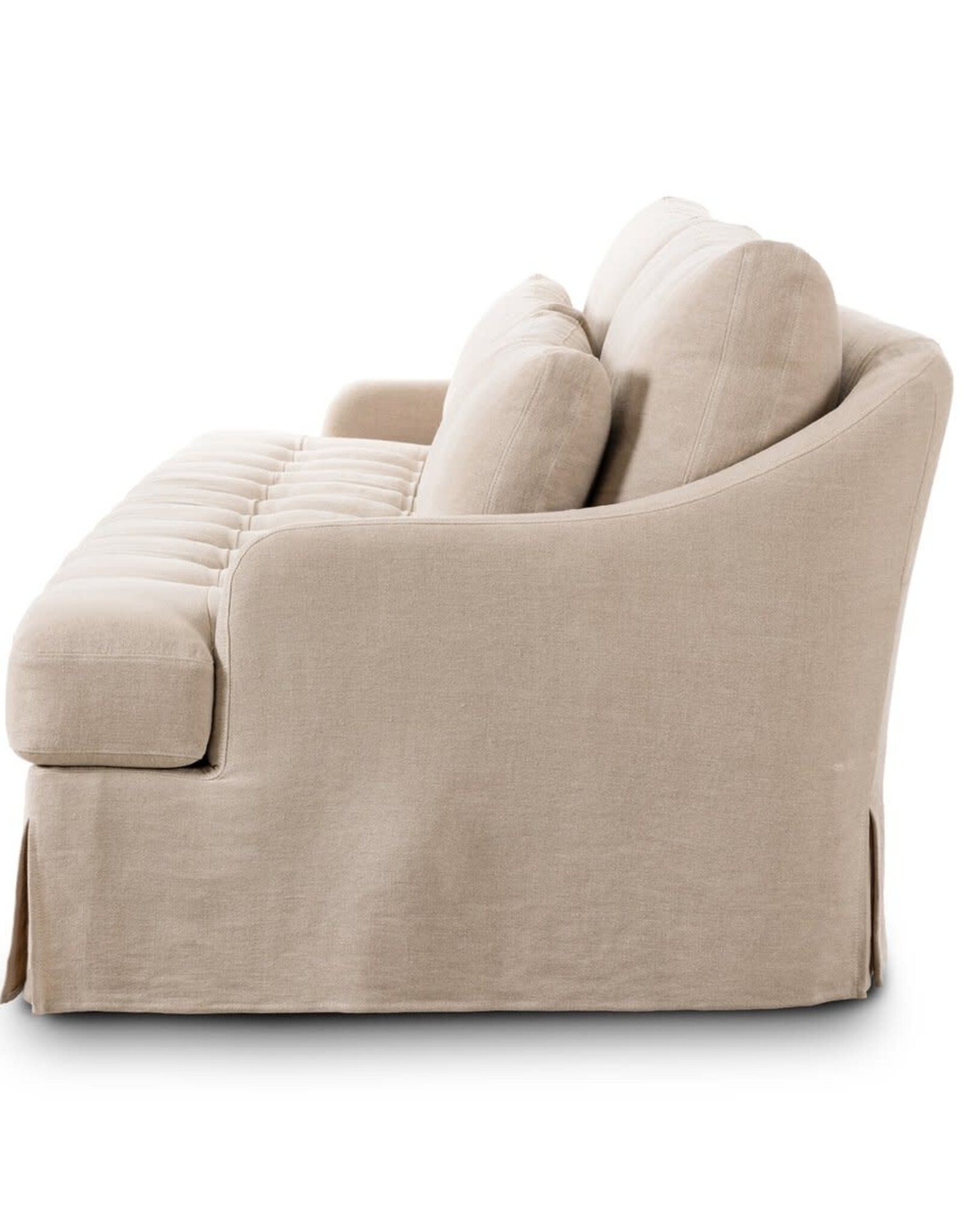 Keena Slipcover Sofa -108", Broadway Dune