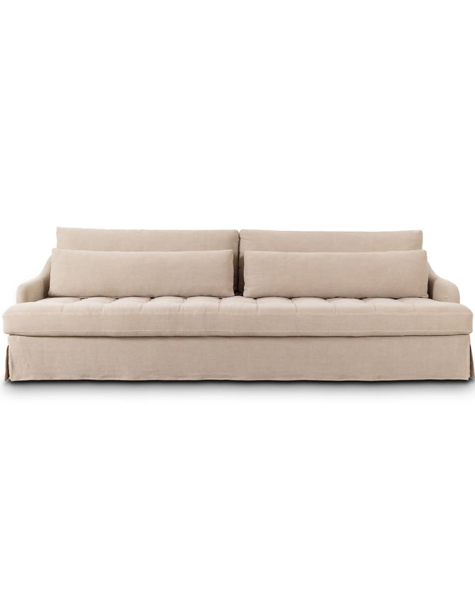 Keena Slipcover Sofa -108", Broadway Dune
