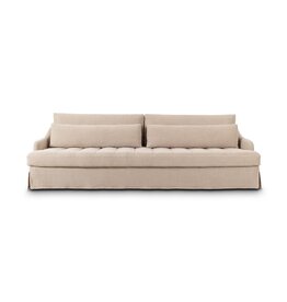 Keena Slipcover Sofa -108", Broadway Dune