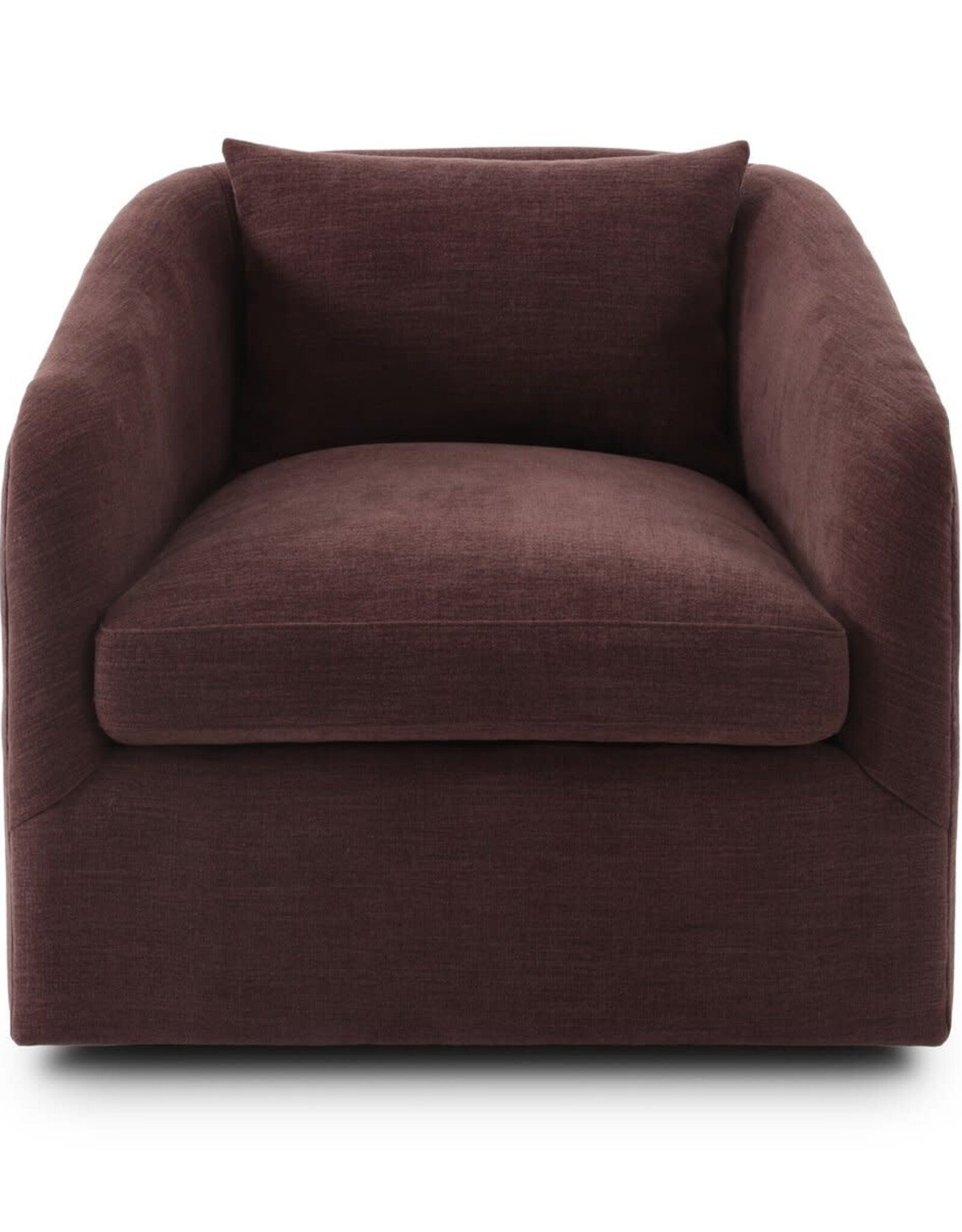 Topanga Swivel Chair, Laughlin Plum