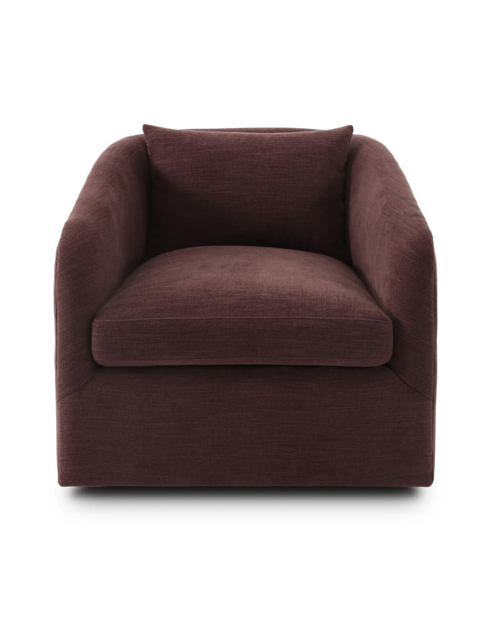 Topanga Swivel Chair, Laughlin Plum