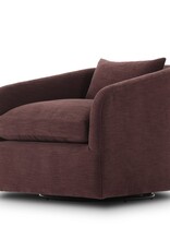 Topanga Swivel Chair, Laughlin Plum