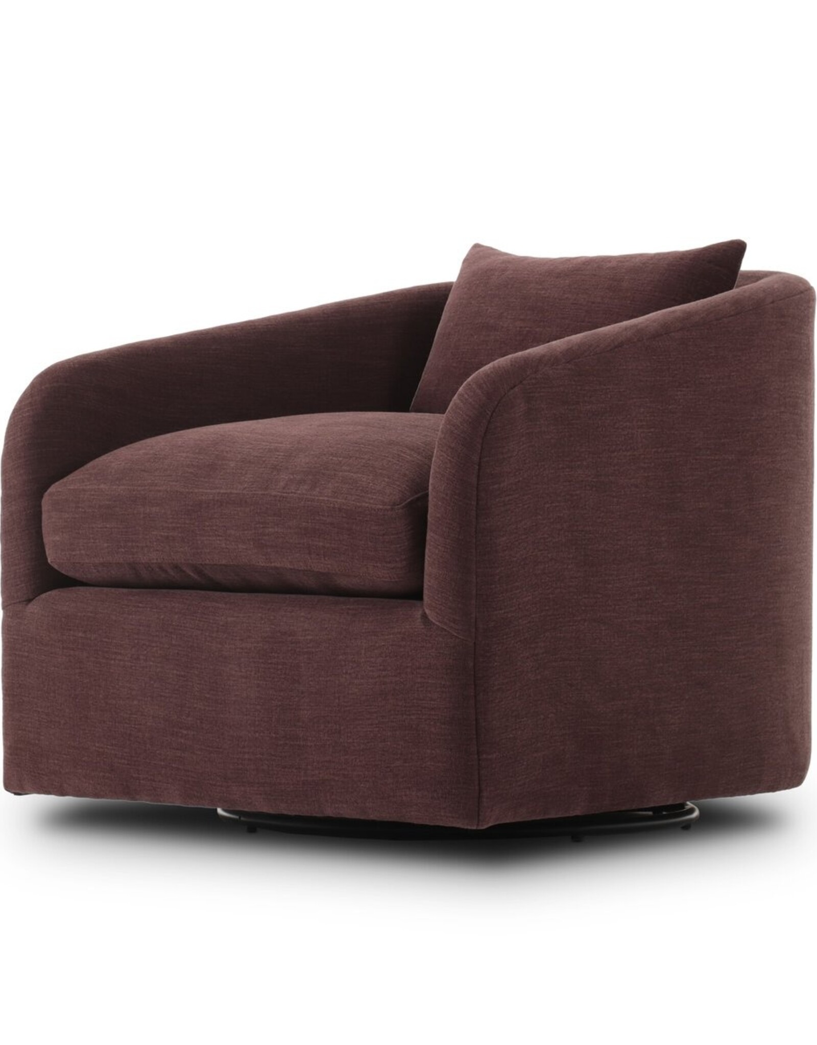 Topanga Swivel Chair, Laughlin Plum