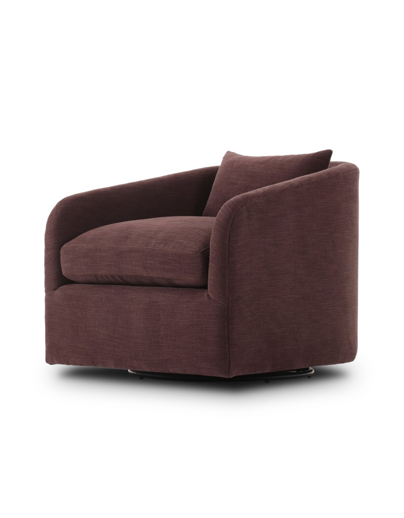 Topanga Swivel Chair, Laughlin Plum