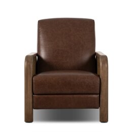 Janek Leather Recliner,  Havana Brown