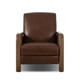 Janek Leather Recliner,  Havana Brown