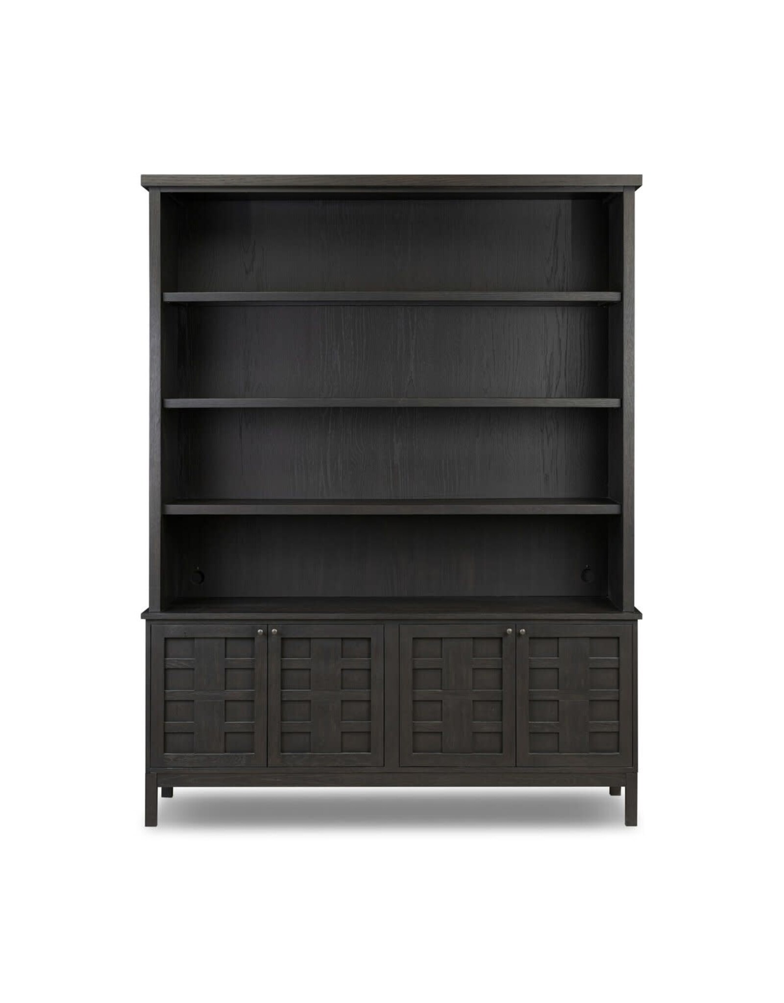 Alessio Bookcase, Smoked Black