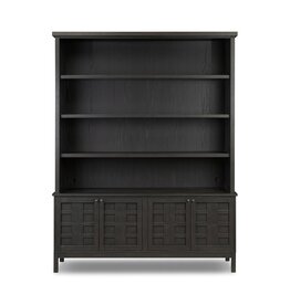 Alessio Bookcase, Smoked Black