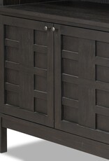 Alessio Bookcase, Smoked Black
