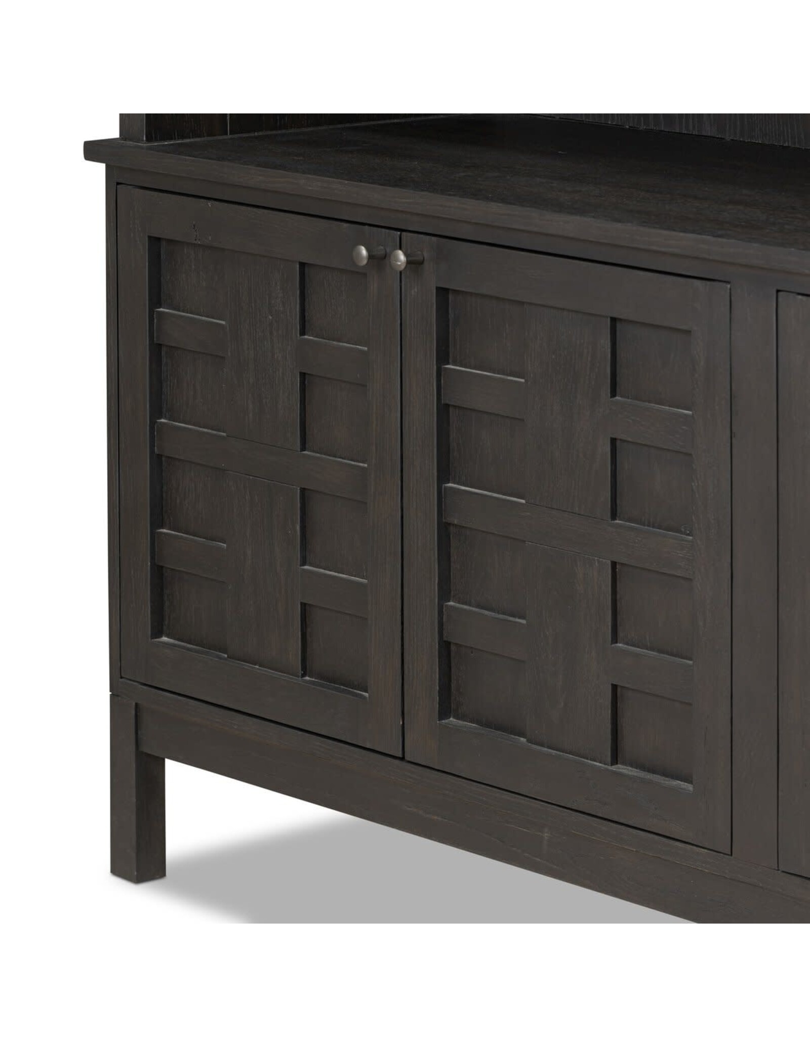 Alessio Bookcase, Smoked Black