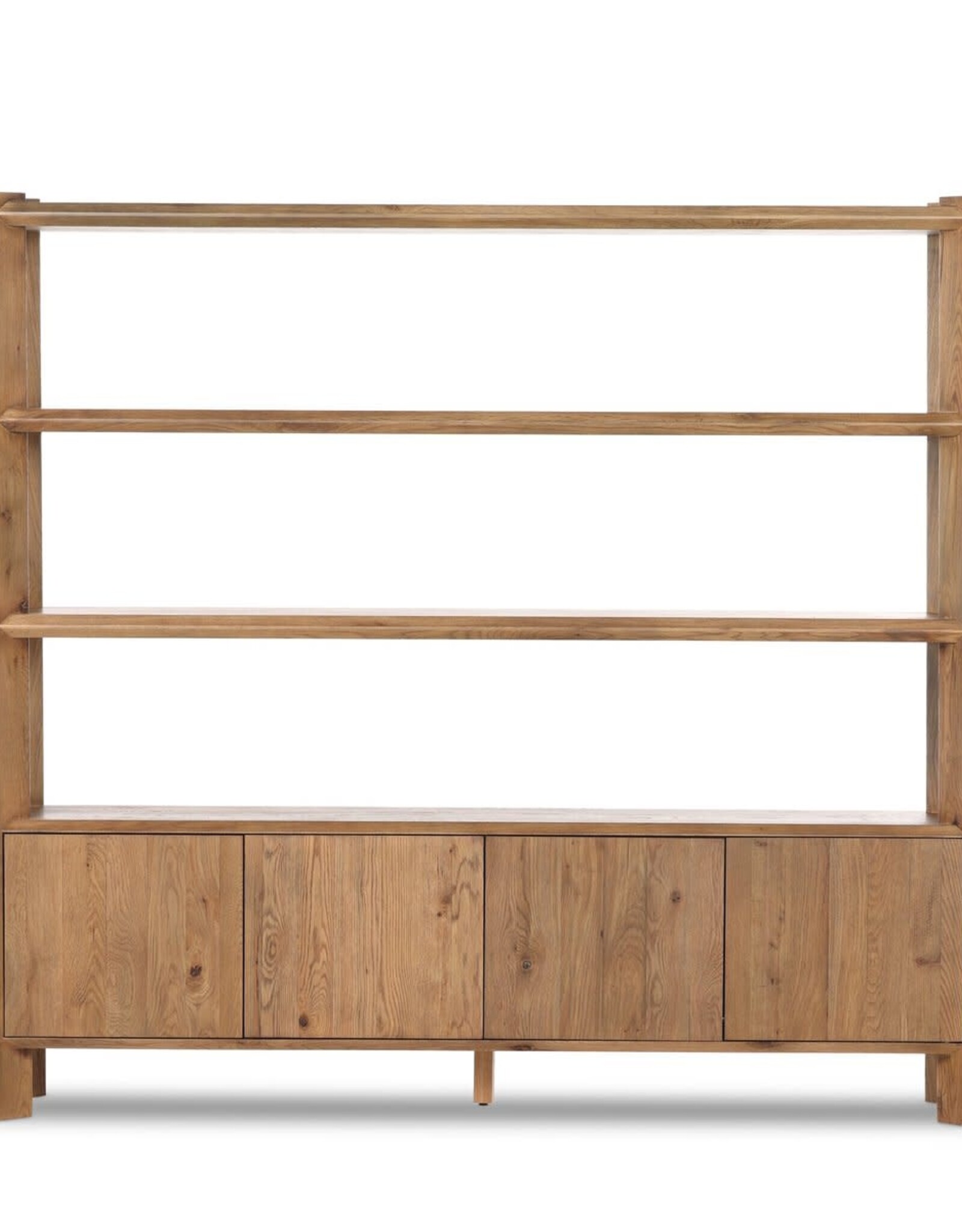 Orwin Wide Bookshelf, Worn Oak