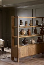 Orwin Wide Bookshelf, Worn Oak