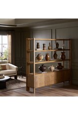 Orwin Wide Bookshelf, Worn Oak