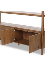 Orwin Wide Bookshelf, Worn Oak
