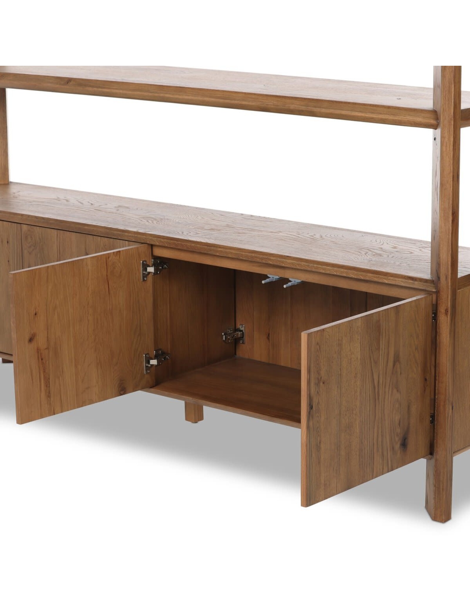 Orwin Wide Bookshelf, Worn Oak