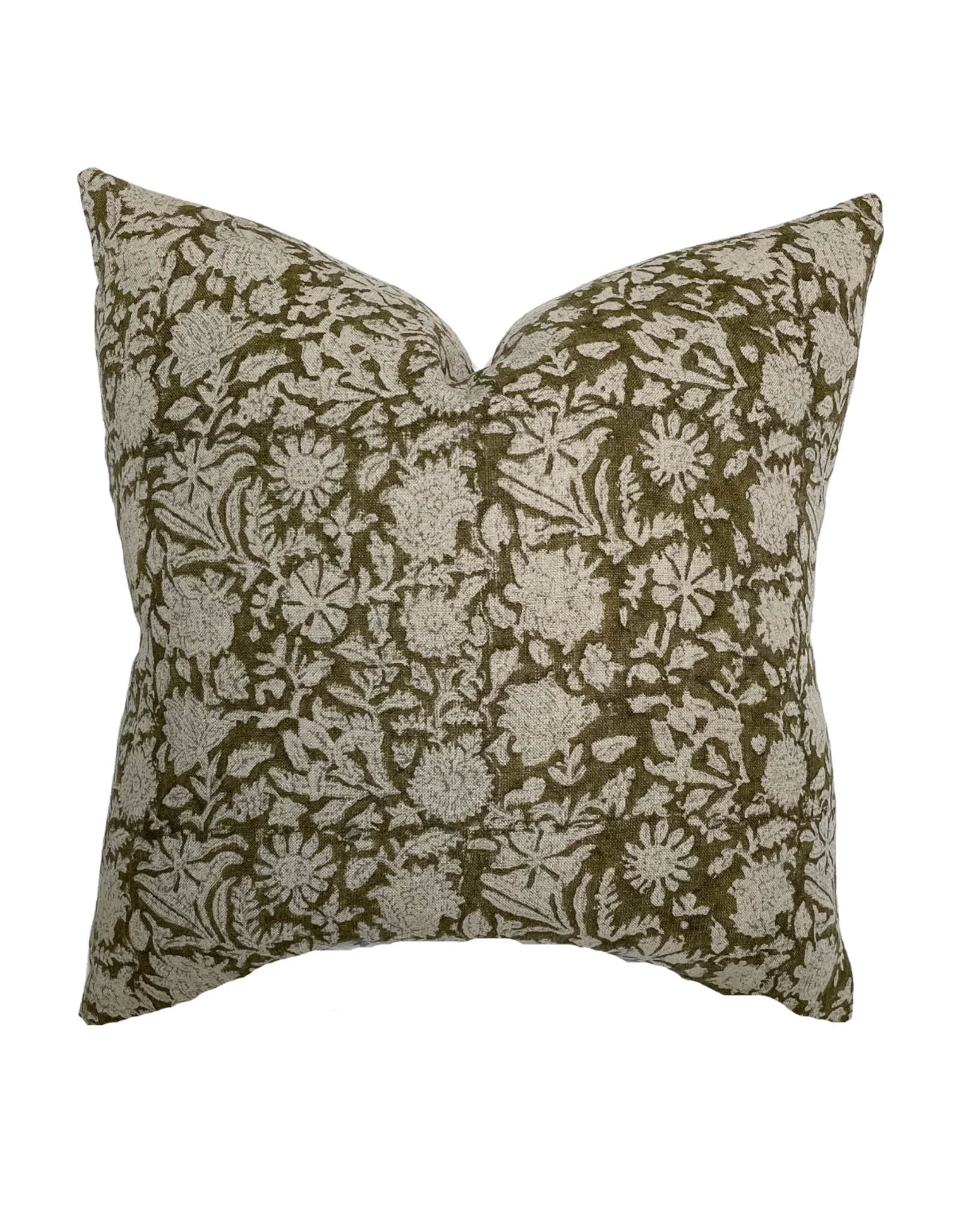 Sienna Handblock Pillow, 22x22