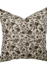 Bridgitt Deep Rose & Sage Floral Pillow 14x20