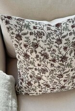 Bridgitt Deep Rose & Sage Floral Pillow 14x20