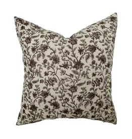 Bridgitt Deep Rose & Sage Floral Pillow 22x22