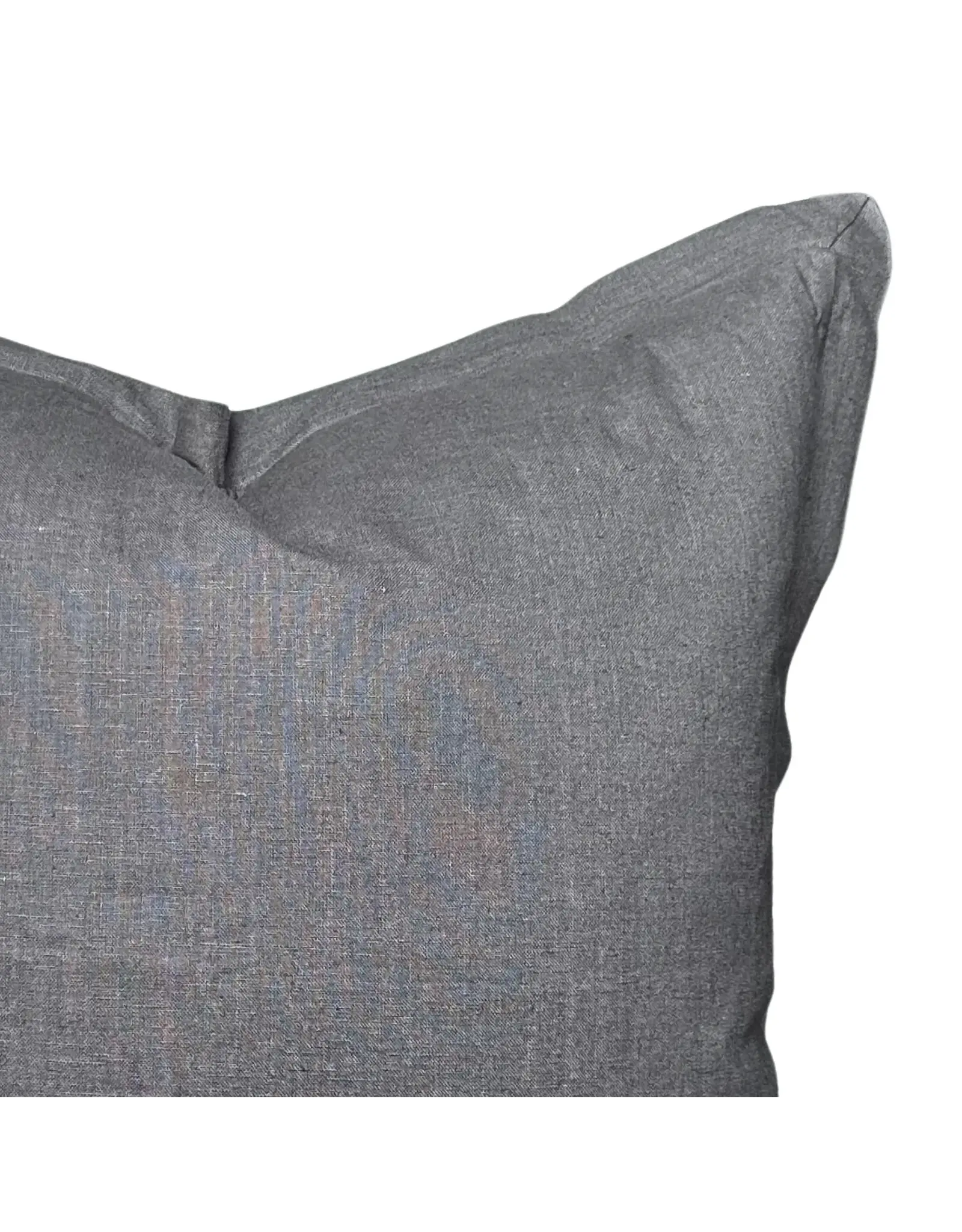 Ethan Linen Pillow - Charcoal, 22x22
