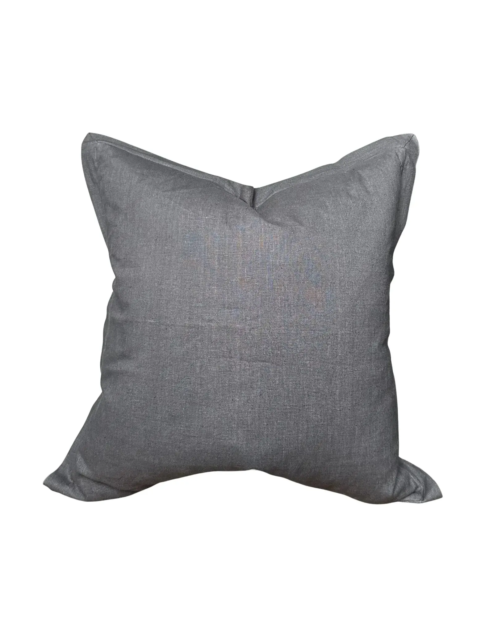 Ethan Linen Pillow - Charcoal, 22x22