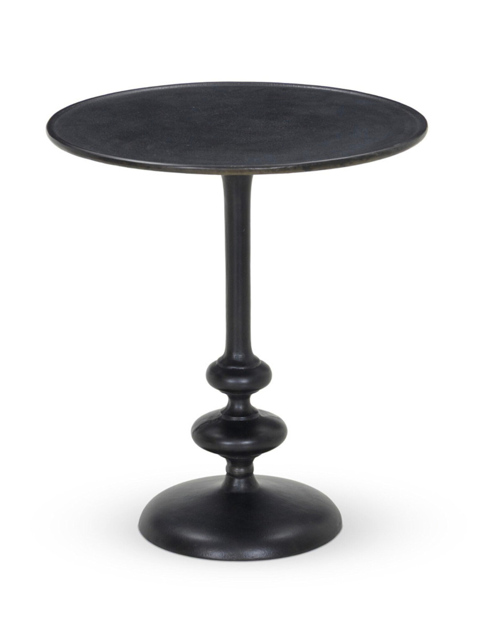 Marlow Matchstick Pedestal Table in Black Antique