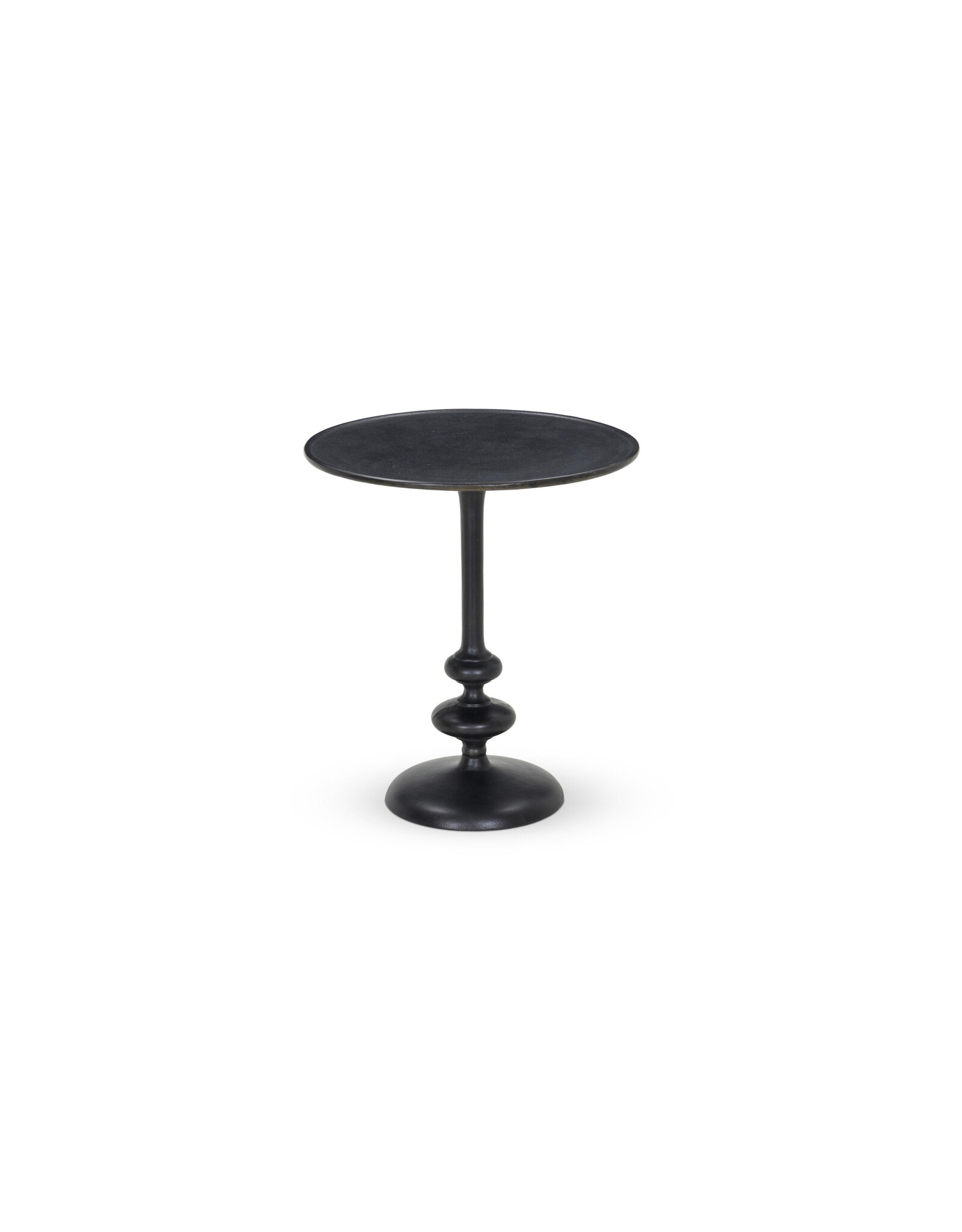 Marlow Matchstick Pedestal Table in Black Antique