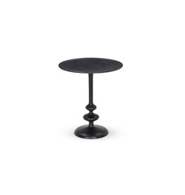 Marlow Matchstick Pedestal Table in Black Antique