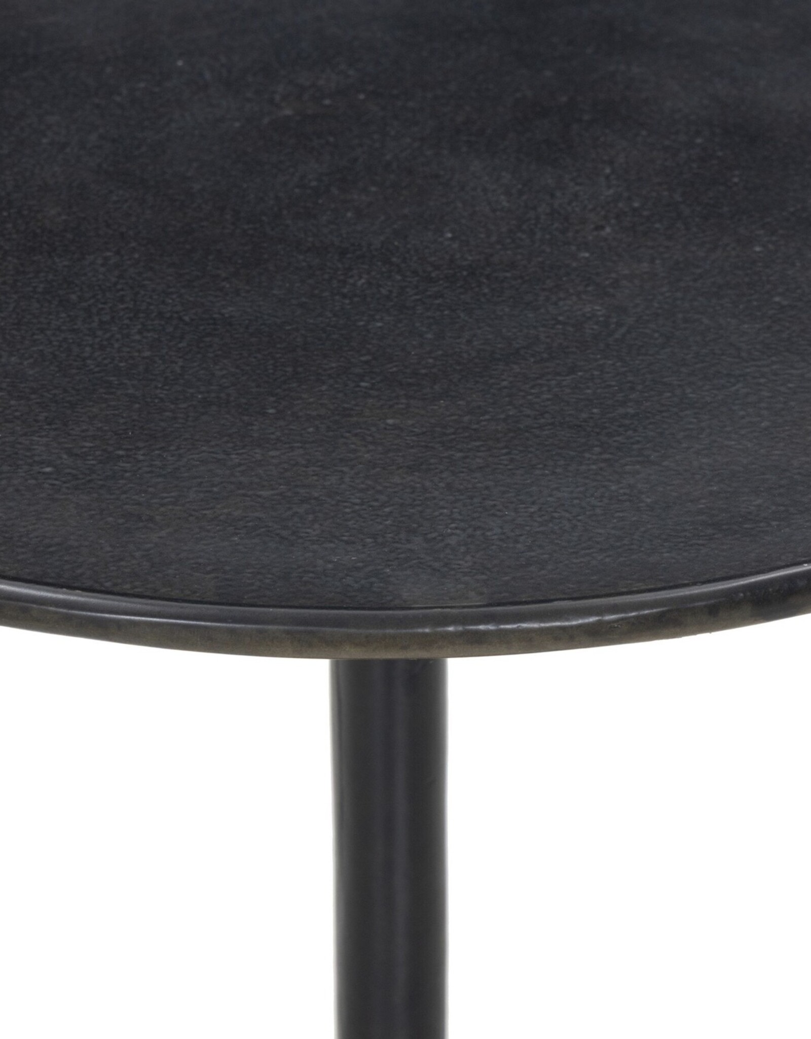 Marlow Matchstick Pedestal Table in Black Antique