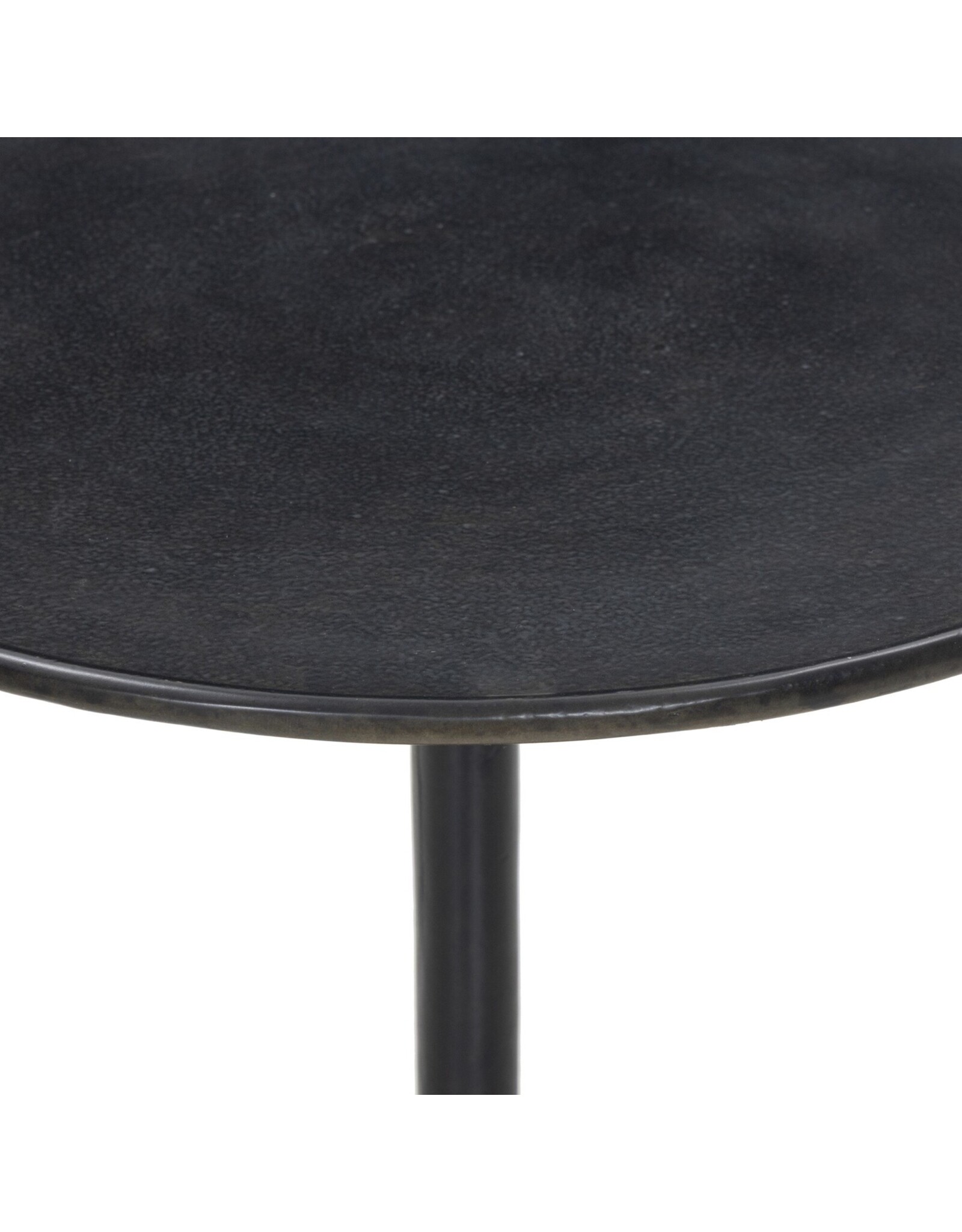 Marlow Matchstick Pedestal Table in Black Antique