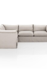 Habitat Slipcover 3-Piece Sectional, 111"