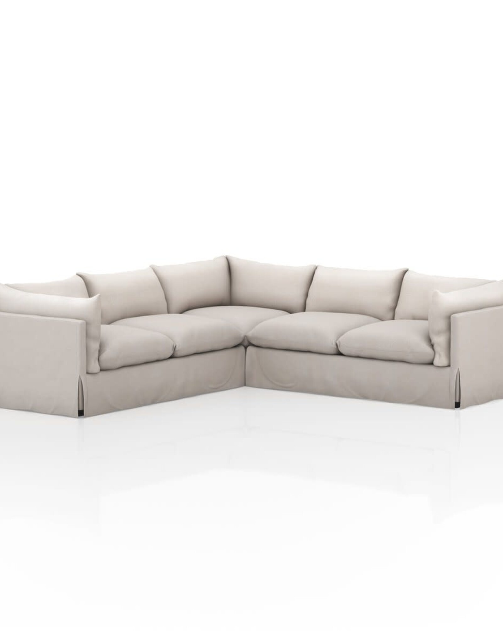 Habitat Slipcover 3-Piece Sectional, 111"