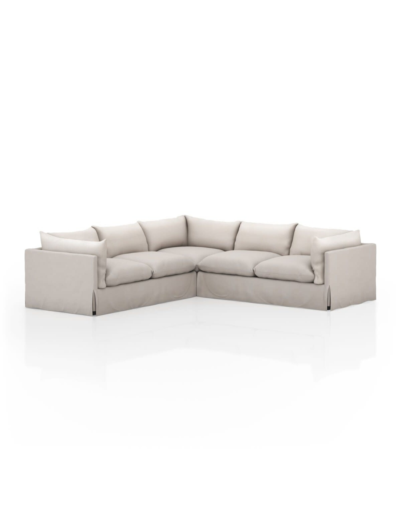 Habitat Slipcover 3-Piece Sectional, 111"