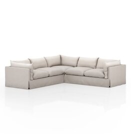 Habitat Slipcover 3-Piece Sectional, 111"