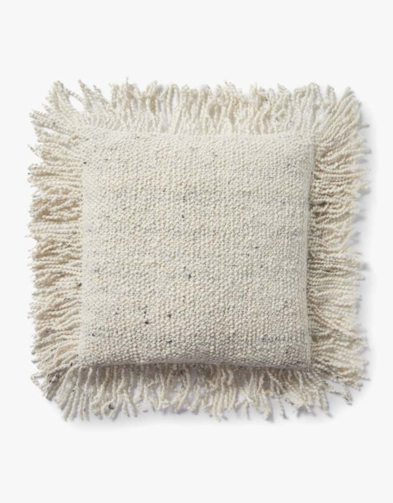 Loloi Ivory Pillow, 18x18"