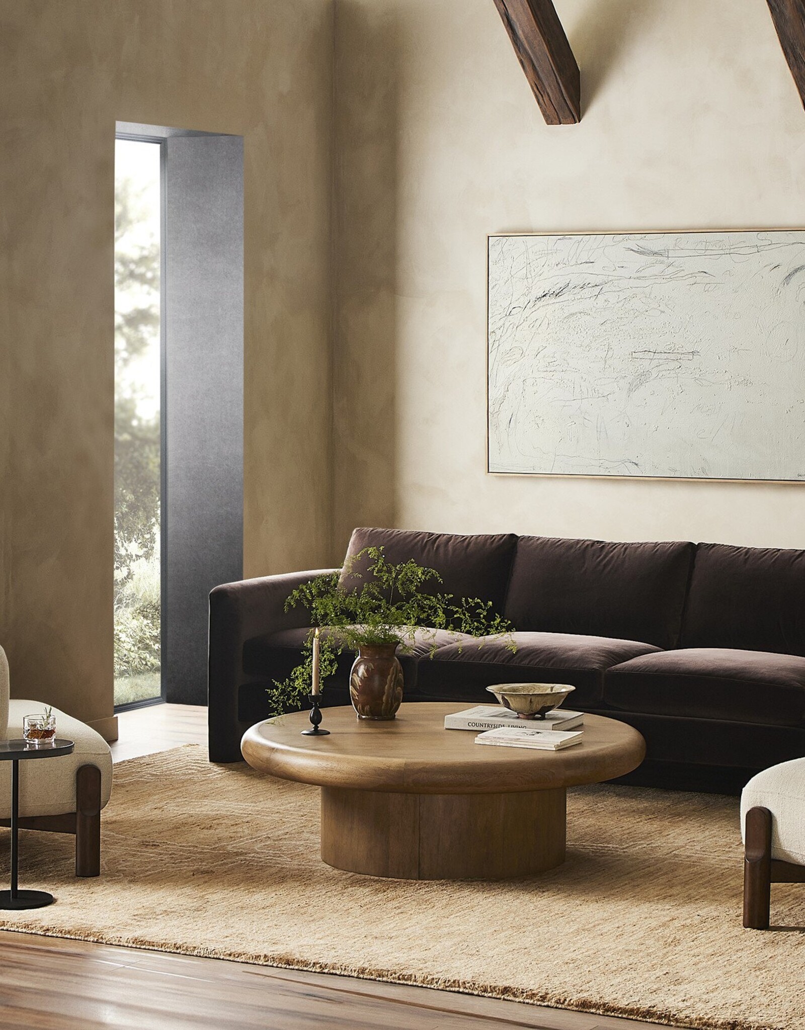 Katya Sofa, Surrey Cocoa - 95"