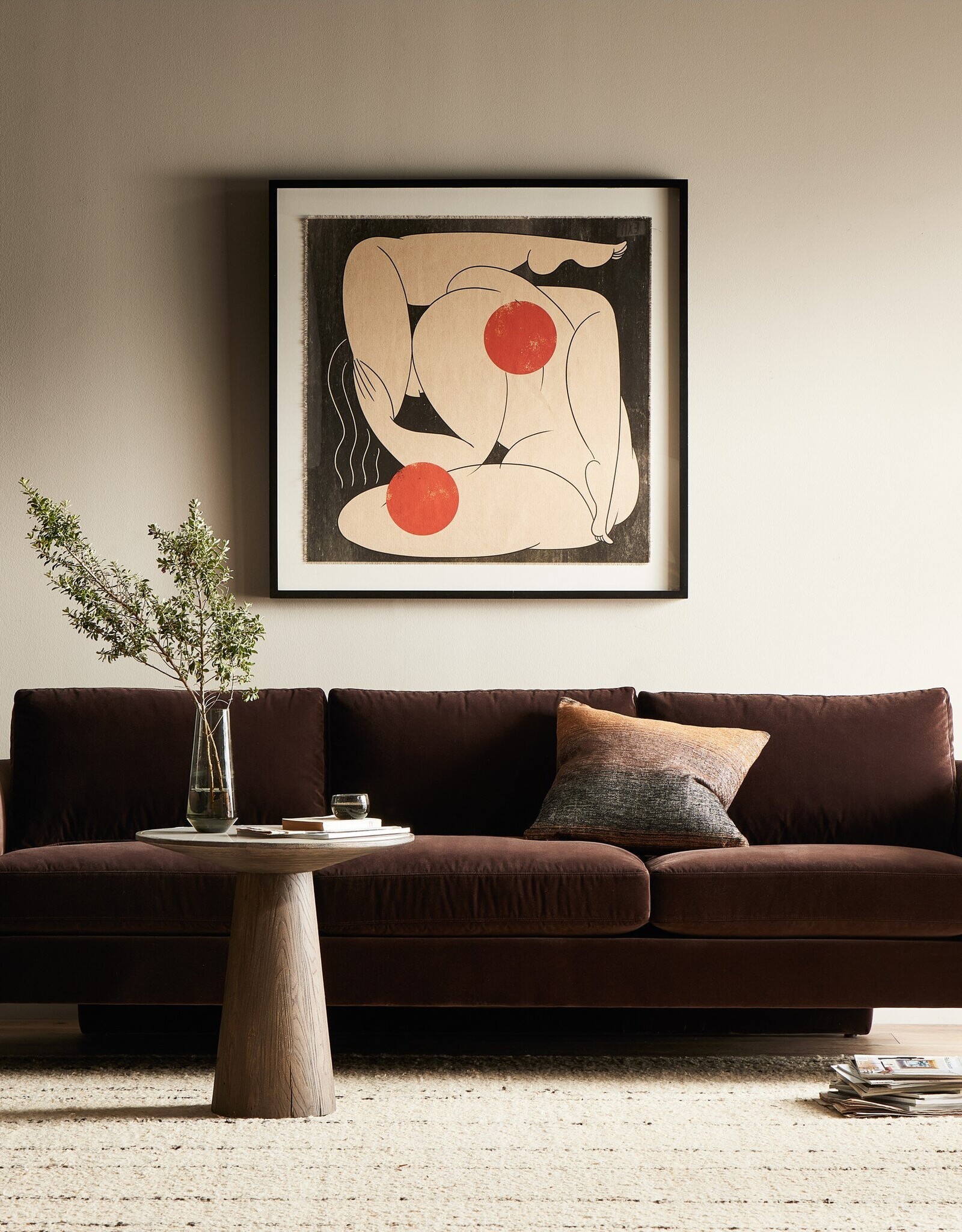 Katya Sofa, Surrey Cocoa - 95"