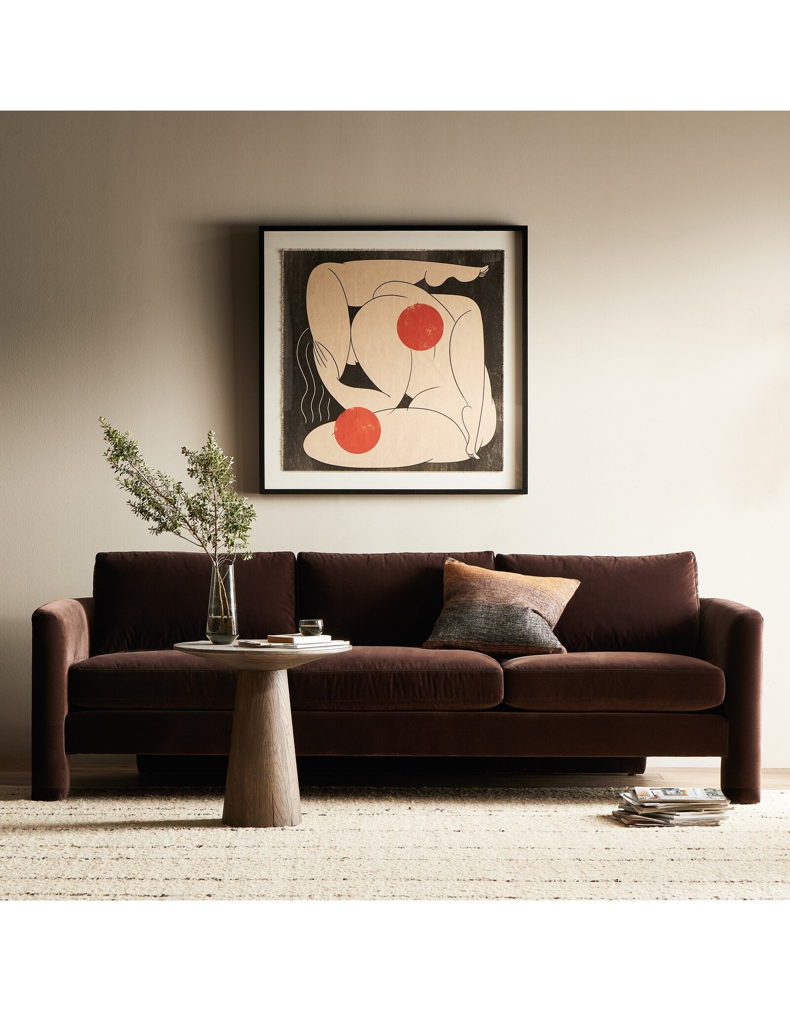 Katya Sofa, Surrey Cocoa - 95"